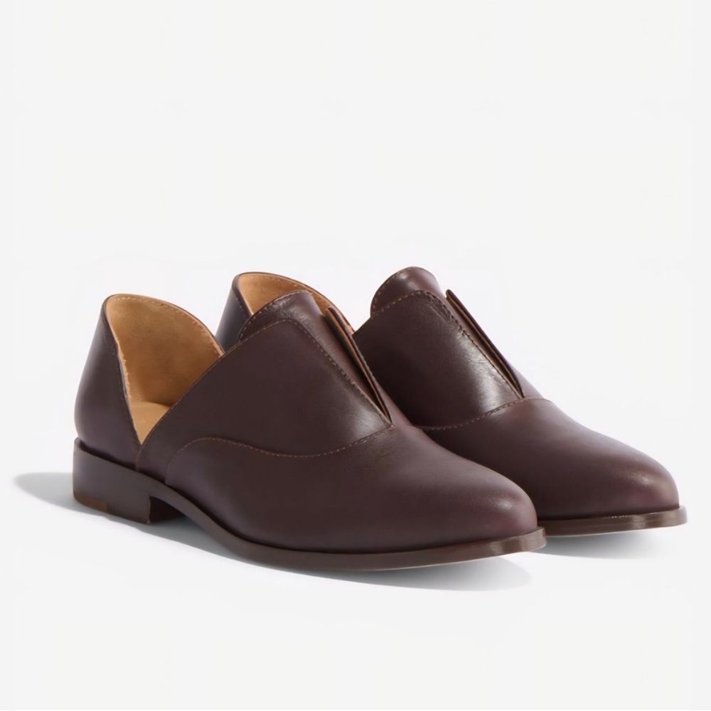 Nisolo Leather Emma d'Orsay Oxford Flats